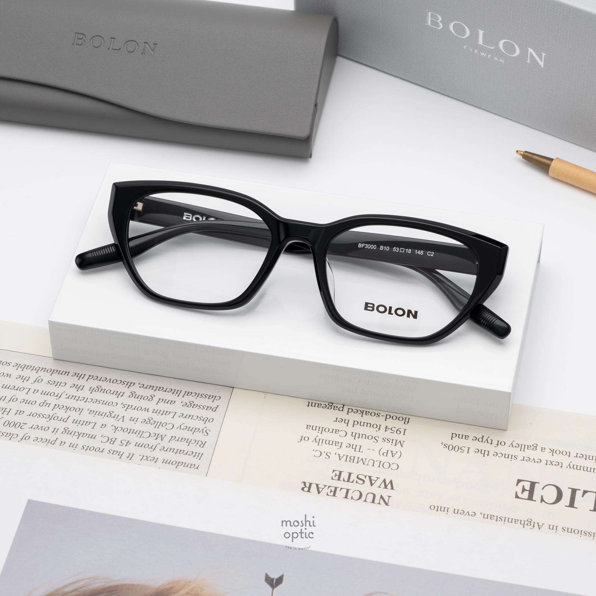 แว่นสายตา BOLON รุ่น BF3000 B10 Black