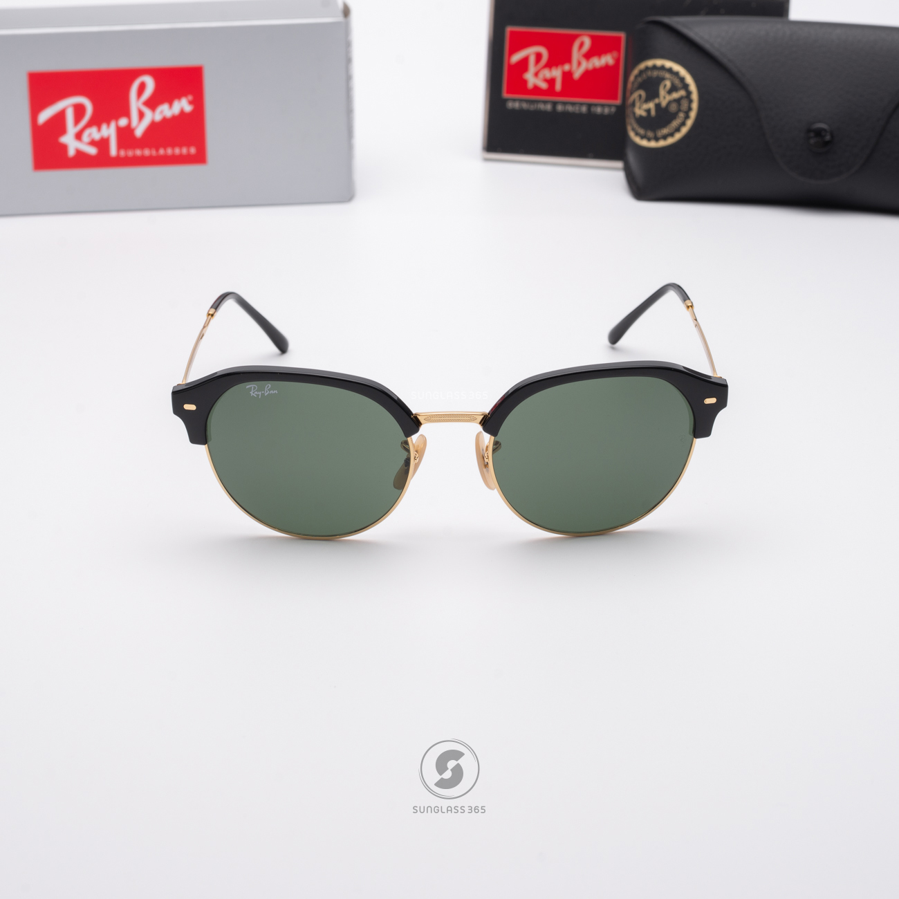 Ray-Ban RB4429 601/31 Clubmaster Black on Gold