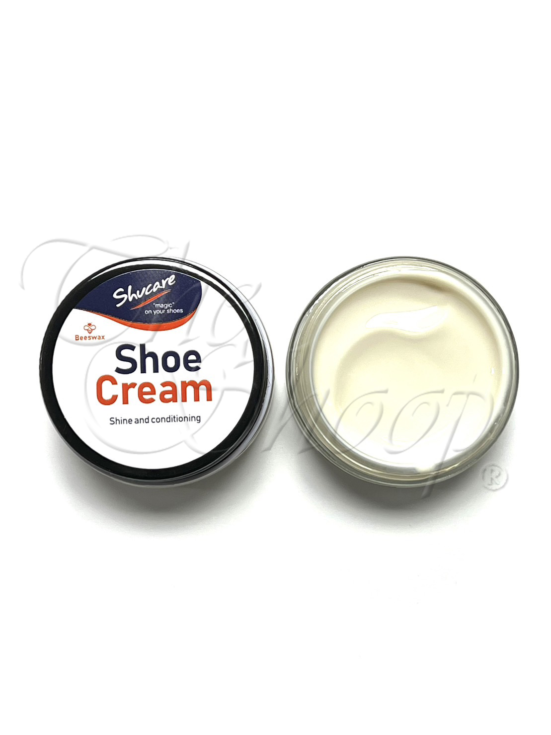 Shucare Shoe cream 50 ml. ครีมขัดเงาชนิดตลับ มีให้เลือก 2 สี สีธรรมชาติ (ใช้ได้กับหนังทุกสี) / สีดำ บำรุงถนอมรักษาหนัง และให้ความเงางามที่นานกว่า