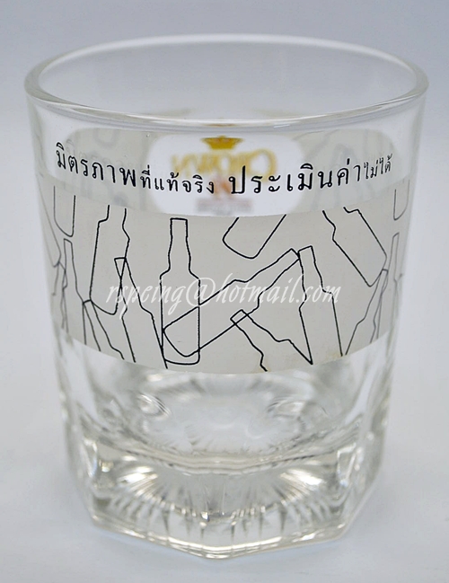 แก้ว Crown 99 ก้นแปดเหลี่ยม