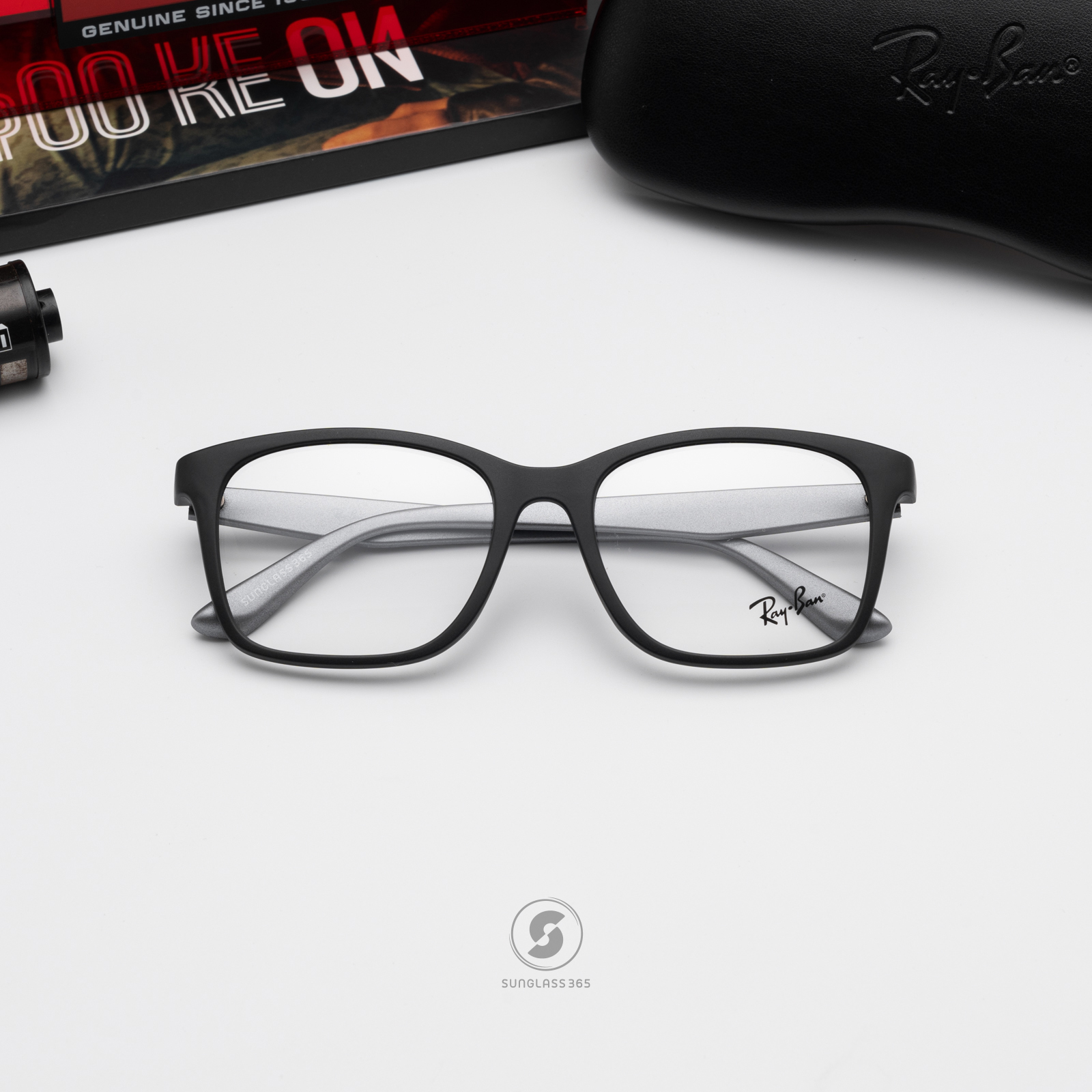 RayBan RX7059D 5555 MATTE BLACK FRAME