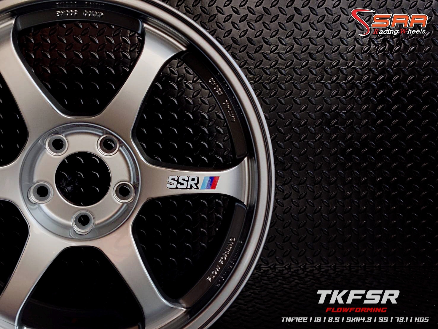 TYPE-C (FLOWFORMING) 18X8.5 5X114.3 ET+35 HGS (ซิลเวอร์)