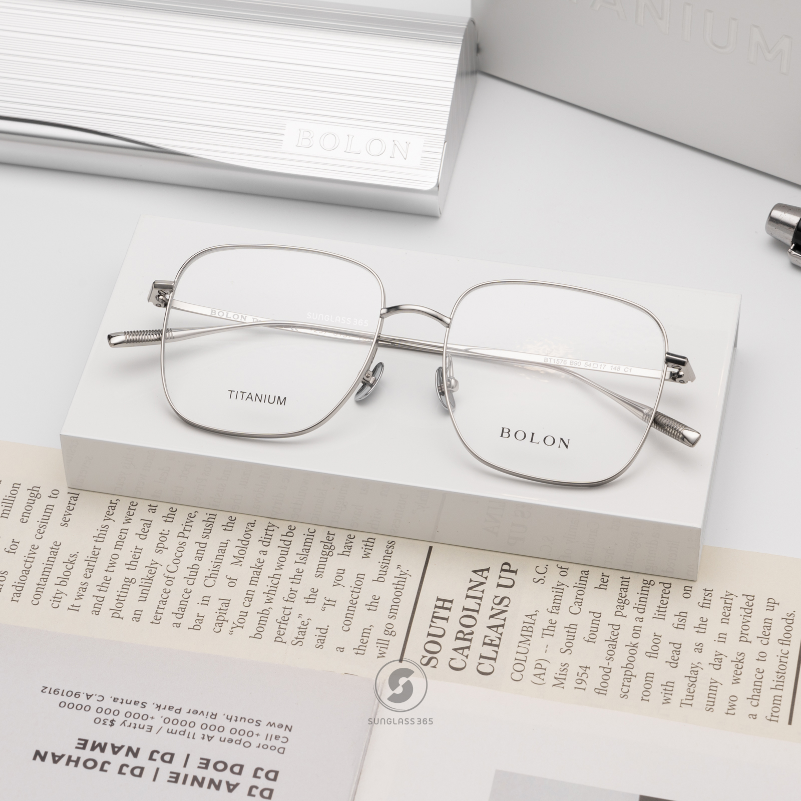 แว่นสายตา BOLON รุ่น Paisley BT1576 B90 Silver