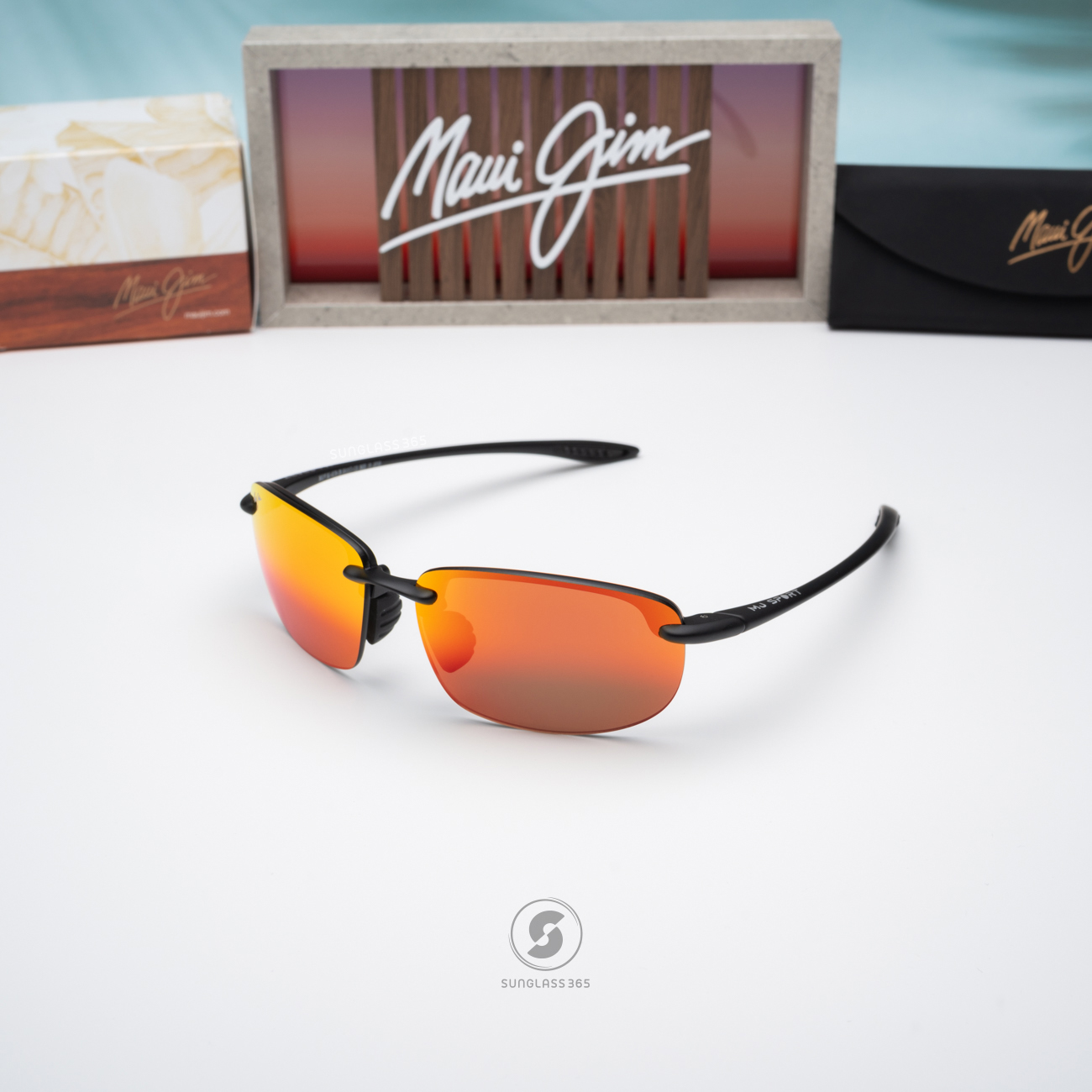 แว่นกันแดด Maui Jim HOOKIPA UNIVERSAL FIT MJ RM407 2M Hawaii Lava