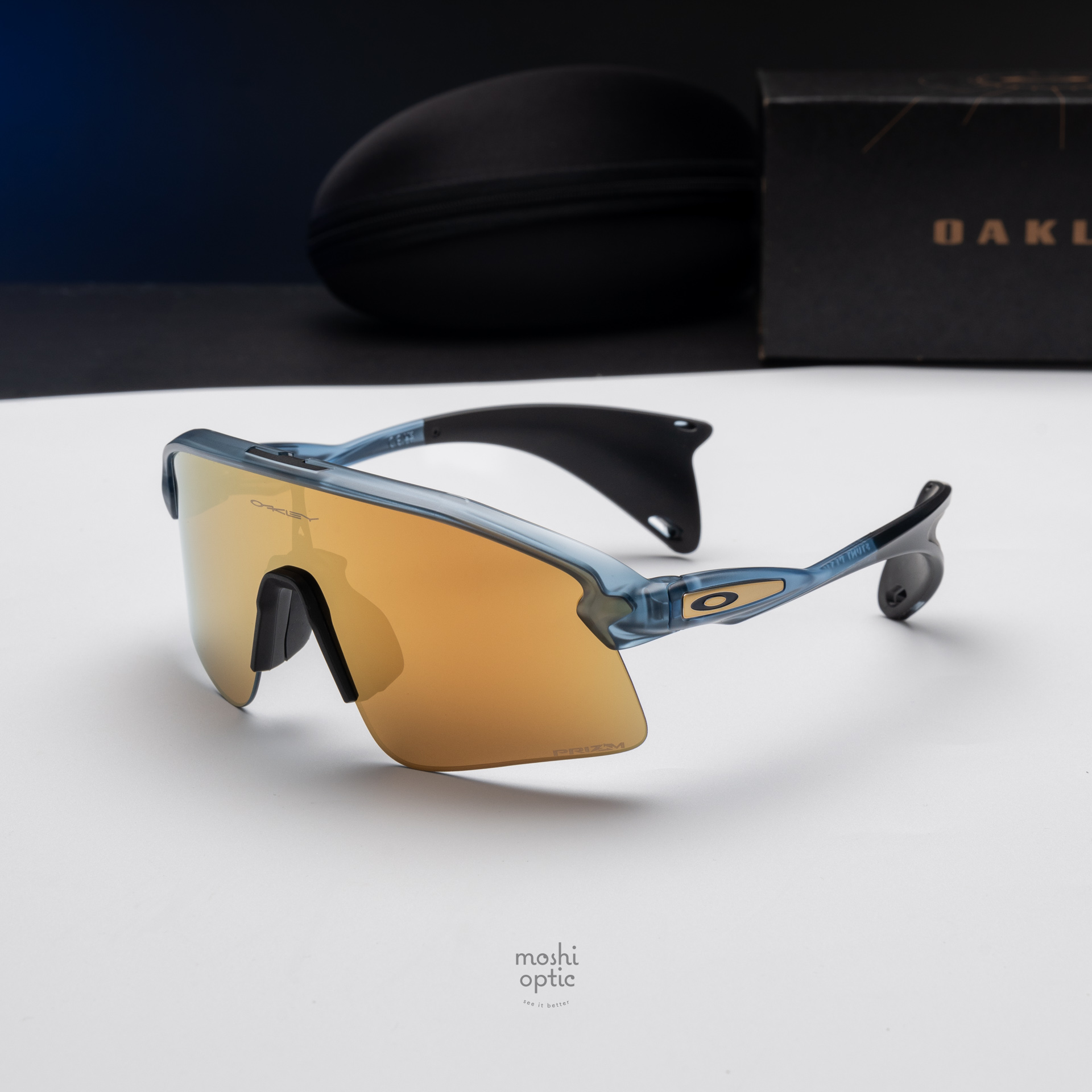 OAKLEY STUNT DEVIL S OO9518-05 Matte Transpanret Abyss Prizm 24K