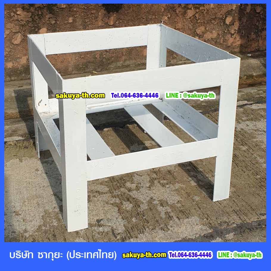 แท่นวางถังขยะ 60 ลิตร ขนาด 1 ช่อง ไม่มีป้ายแผงหลัง
