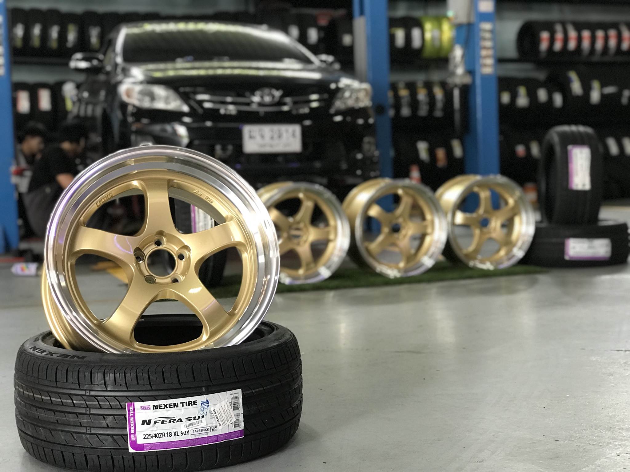 ล้อใหม่ W WORK S1 ชอบ18 5รู100 ใส่ ALLTIS