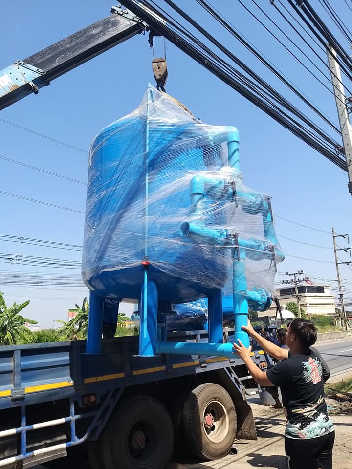 ถังกรองน้ำแบบเหล็ก สำหรับกรองน้ำบาดาลและประปา