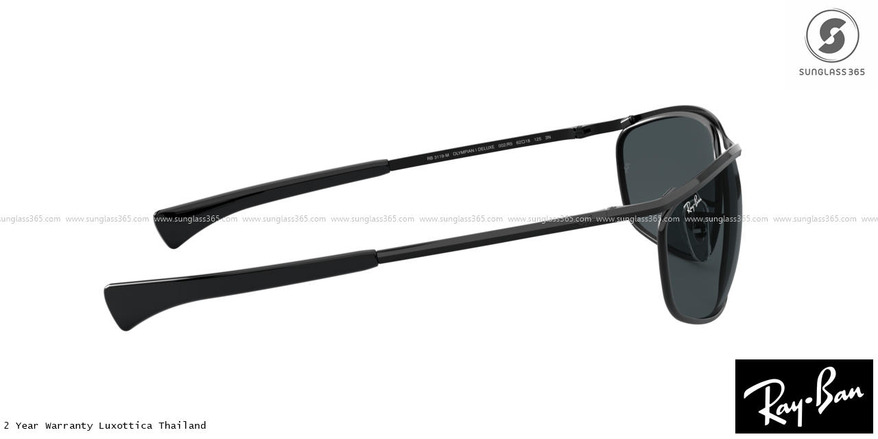 RayBan RB3119M Olypian I deluxe 002/R5 Black/Blue