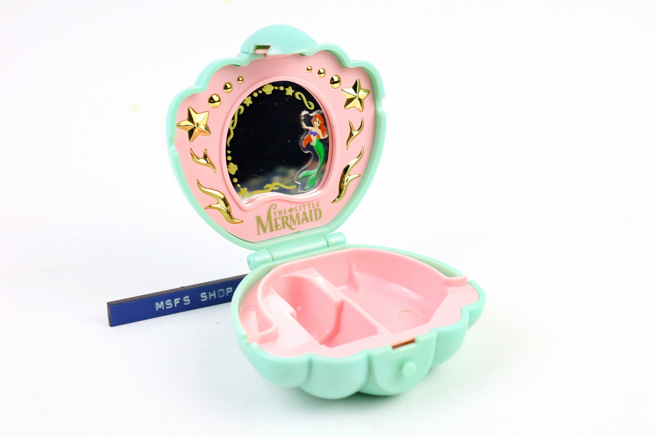 [มือสอง] ตลับกระจกเปลือกหอย The Little Mermaid แบรนด์ TOMY ปี 2002