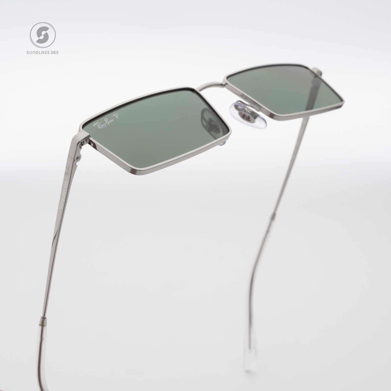 RayBan Emy RB3741 003/9A Silver Dark Green