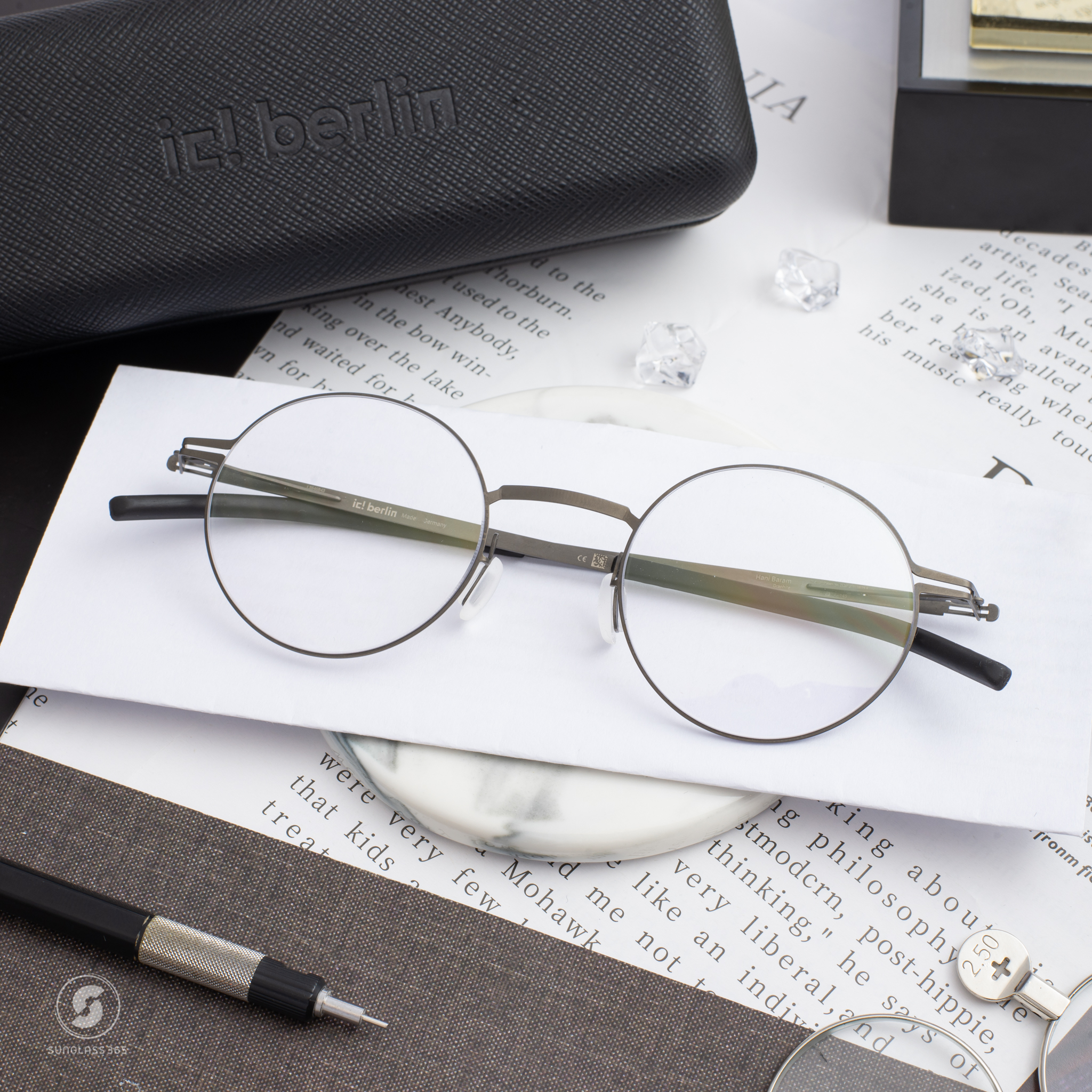 กรอบแว่น IC BERLIN Hani Baram Graphite