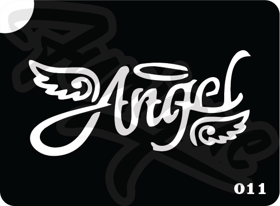 SET 5 Stencil บล็อกสติกเกอร์ รอยสักกากเพชร เพ้นท์กากเพชร กลิตเตอร์ Funique สติ๊กเกอร์ แบบลาย DIY งานประดิษฐ์