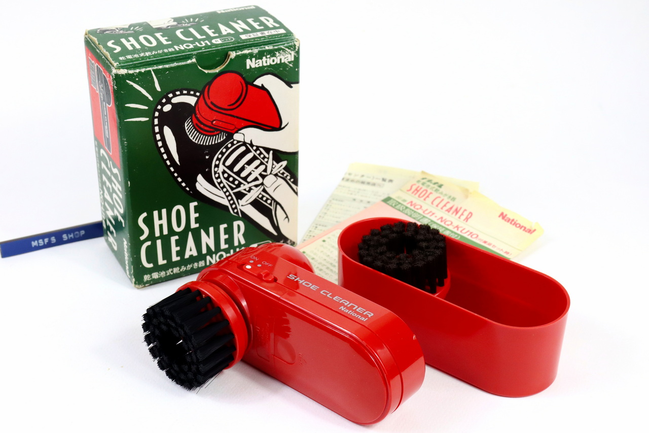 [Vintage] National Shoe Cleaner NQ-U1 เครื่องขัดรองเท้า สีแดง