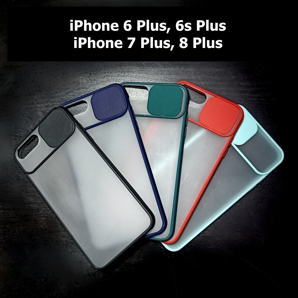 เคส iPhone 6 Plus , 6s Plus , 7 Plus , 8 Plus - เคสไอโฟน สไลด์ปิดกล้อง