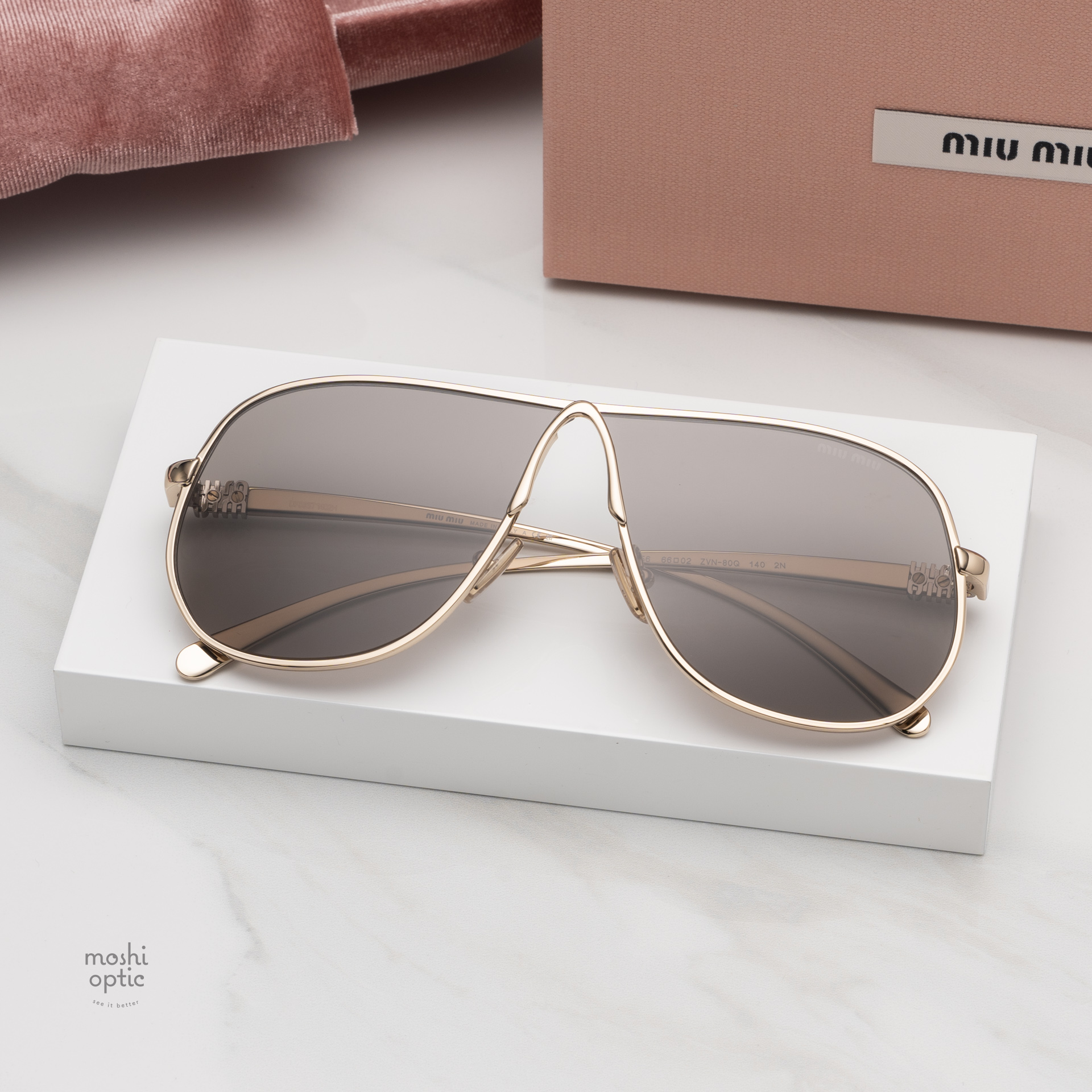 แว่นกันแดด Miu Miu MUA56S ZVN80Q