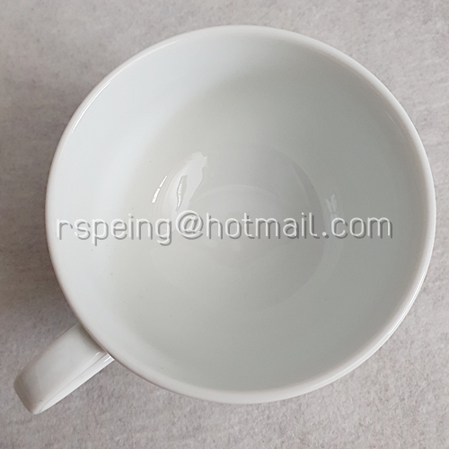 ชุดแก้วชากาแฟ และจานรองแก้ว Noritake ลายแถบทองโลโก้การบินไทย