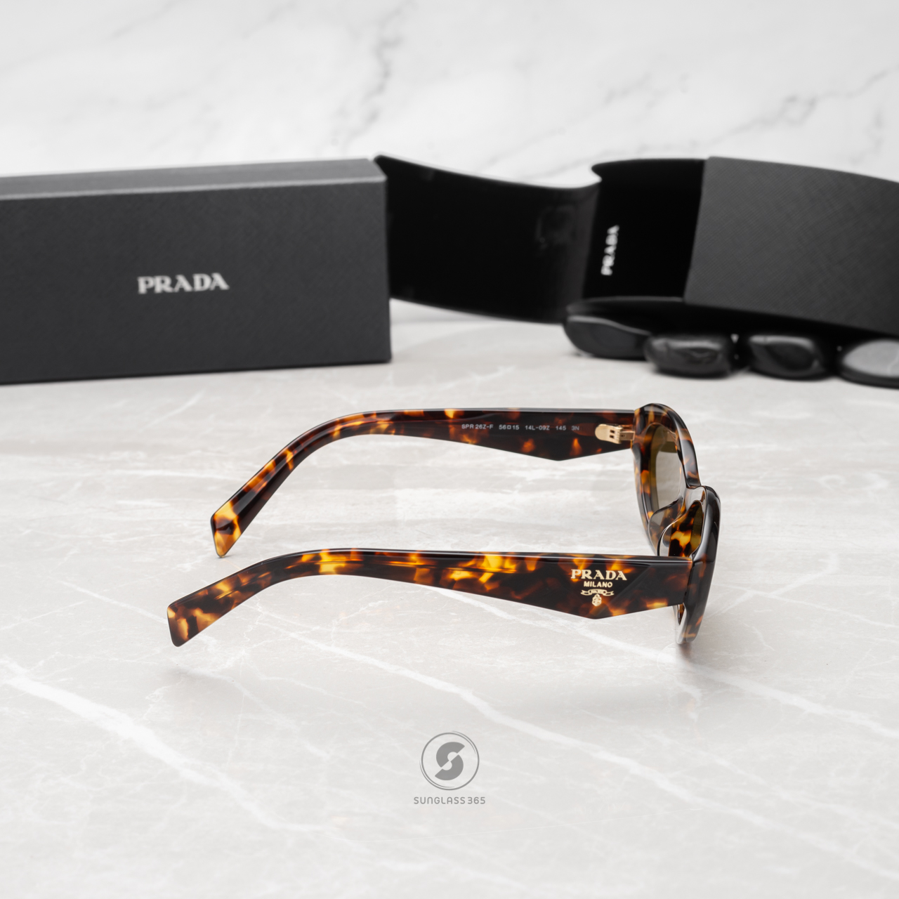 PRADA Symbole PR26ZSF 14L09Z Sage / Honey Tortoise