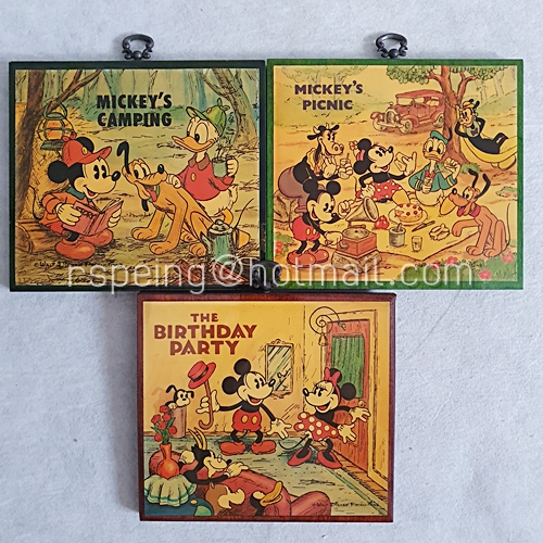 ภาพแขวนผนัง Mickey Mouse ของฝากจาก Tokyo Disneyland (3 ภาพ)