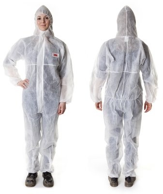 3M 4500 Protective Coverall ชุดป้องกันฝุ่นละออง สีขาว ชนิดใช้แล้วทิ้ง