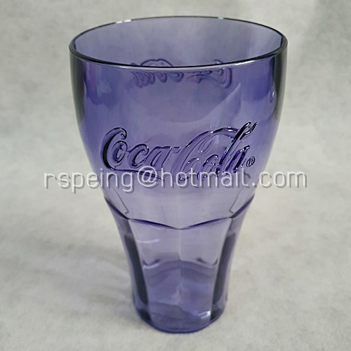 แก้วโค้กคอนทัวร์ Coke Contour เนื้ออะคริลิคสีน้ำเงิน