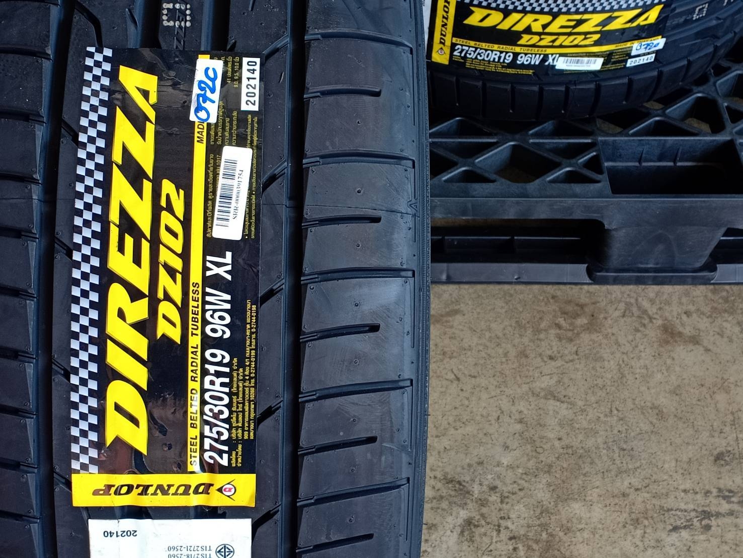 DUNLOP 275/30R19 DIREZZA DZ102 96W XL MADE IN THAILAND