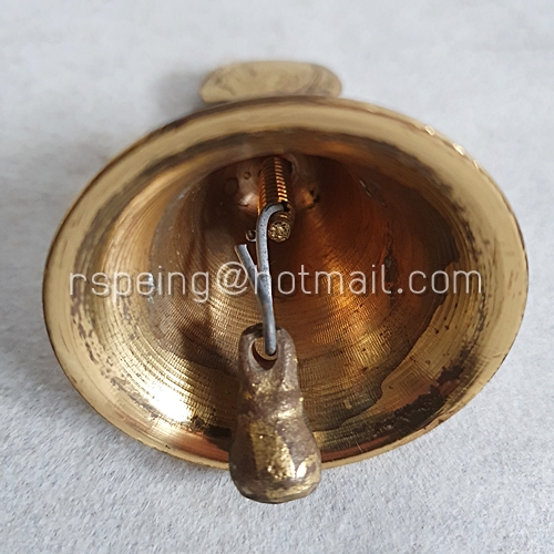 กระดิ่งทองเหลืองด้ามจับรูปหัวใจ