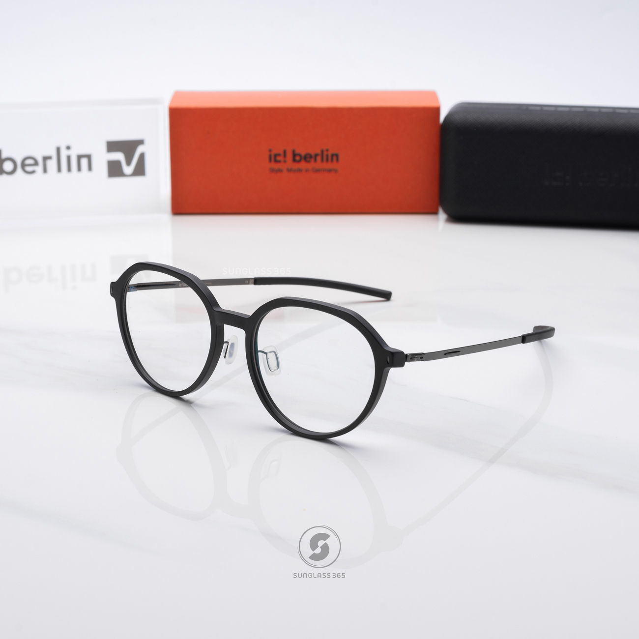 กรอบแว่น IC BERLIN Enshi Black HD Matt