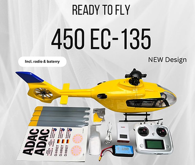 Super Scale 450 EC135 ADAC RTF New Version X2