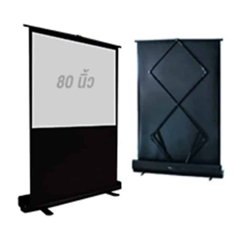 PROEDU1 Floor Screen 80 นิ้ว | จอโปรเจคเตอร์แบบตั้งพื้น พกพาง่าย ใช้งานสะดวก พร้อมระบบโช้คอั๊พ