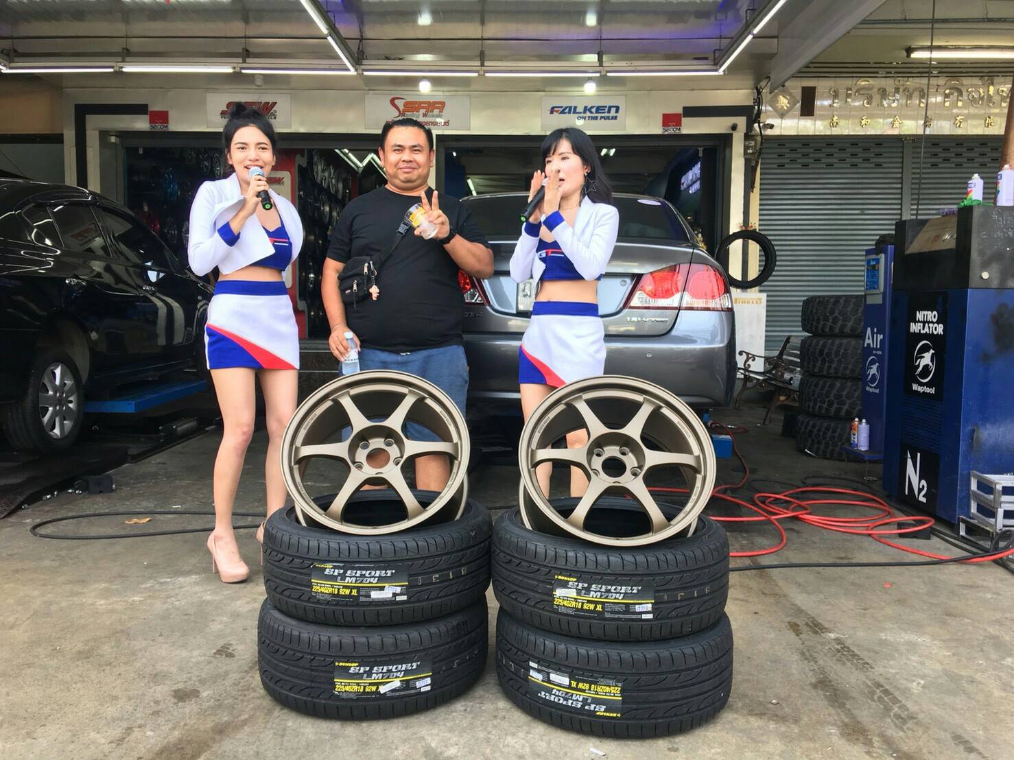 ล้อใหม่ SSR TYPE-C ขอบ18 กว้าง 8.5 ชุด 9800 ปกติ 24000