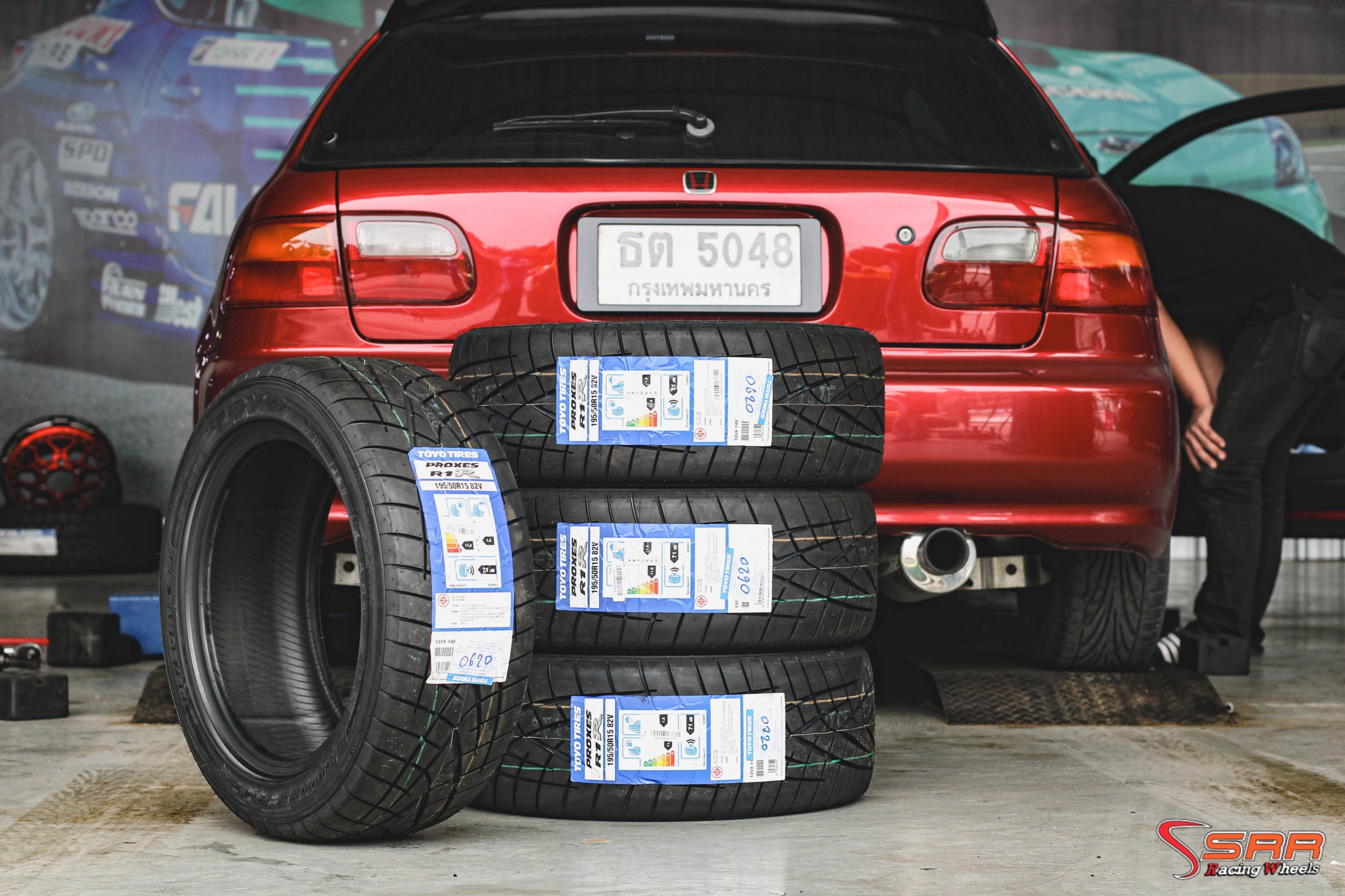 TOYO R1R ยางญี่ปุ่น 195/50R15 ปี20