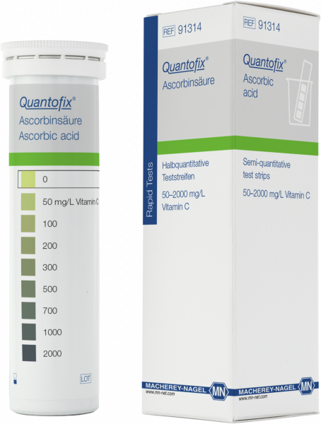 QUANTOFIX® Ascorbic acid test strips 91314 กระดาษทดสอบกรดแอสคอร์บิก/วิตามินซี