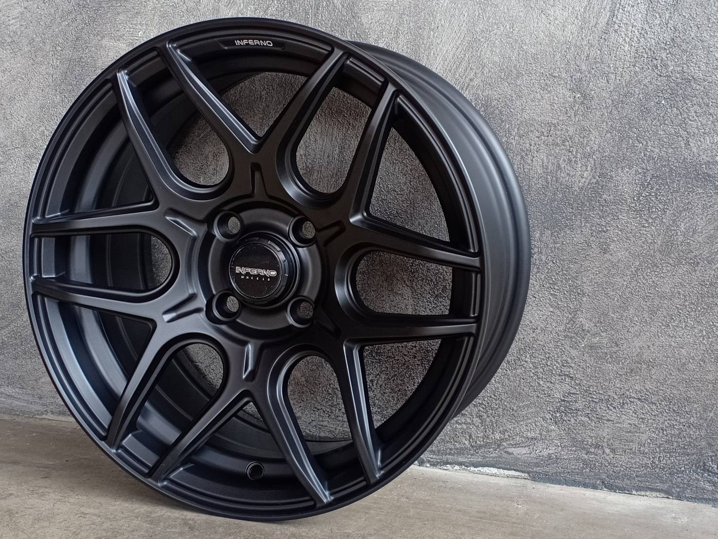 ล้อแม็กขอบ 15 236 15X7 4X100 35 73.1 MATT BLACK