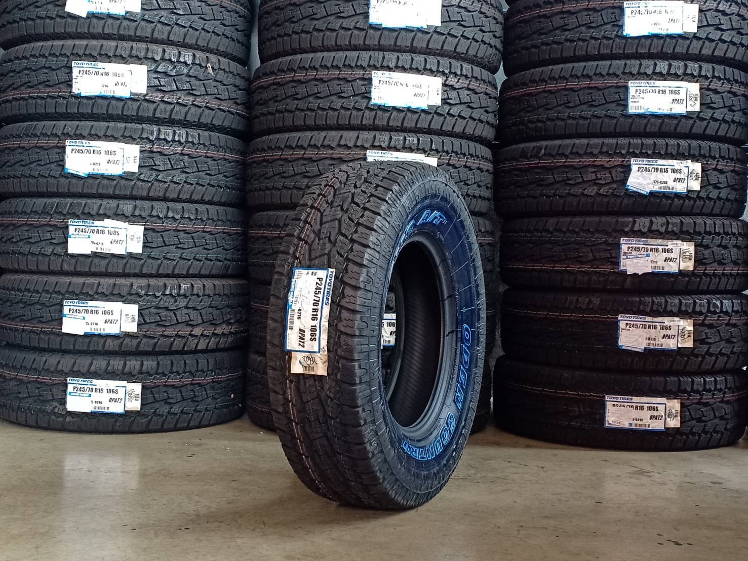 TOYO OPAT2 245/70-16 เส้น 3,xxx ปกติ 6500 ปี18 ยางญี่ปุ่น ลดราคา