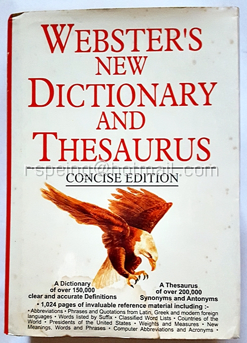 Webster's New Dictionary and Thesaurus Concise Edition