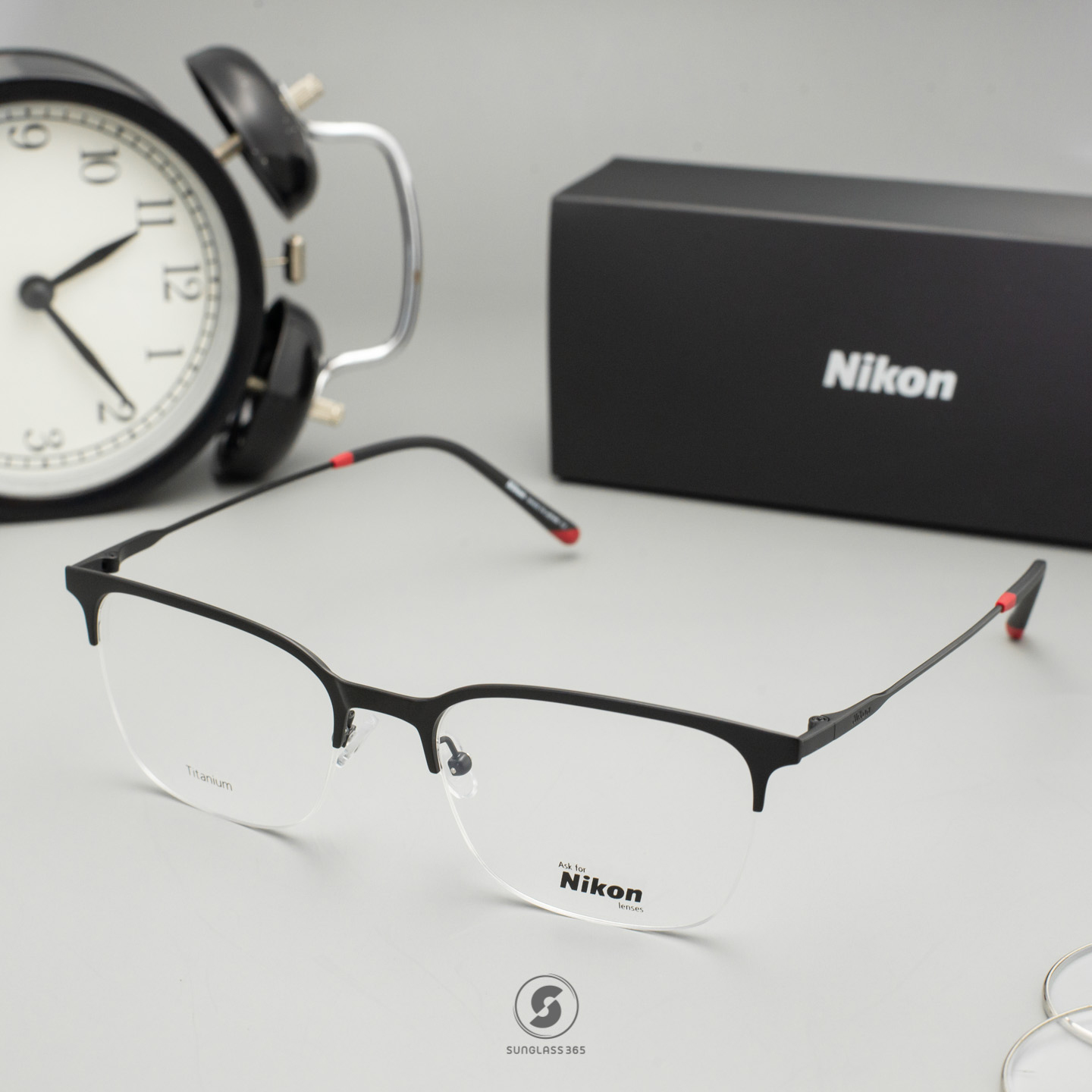 NIKON Frame NC1022 011 Red Color Touch Series Matte Black