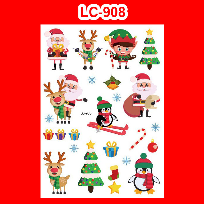 Tattoo Christmas สติ๊กทูคริสต์มาส แทททู #C