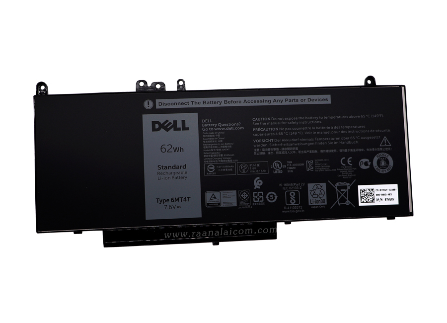 Battery Dell Precision 3510 Original 6MT4T ลด ราคา พิเศษ แบตเตอรี่ โน๊ตบุ๊ค Dell Precision 3510 62Whr ตรงรุ่น