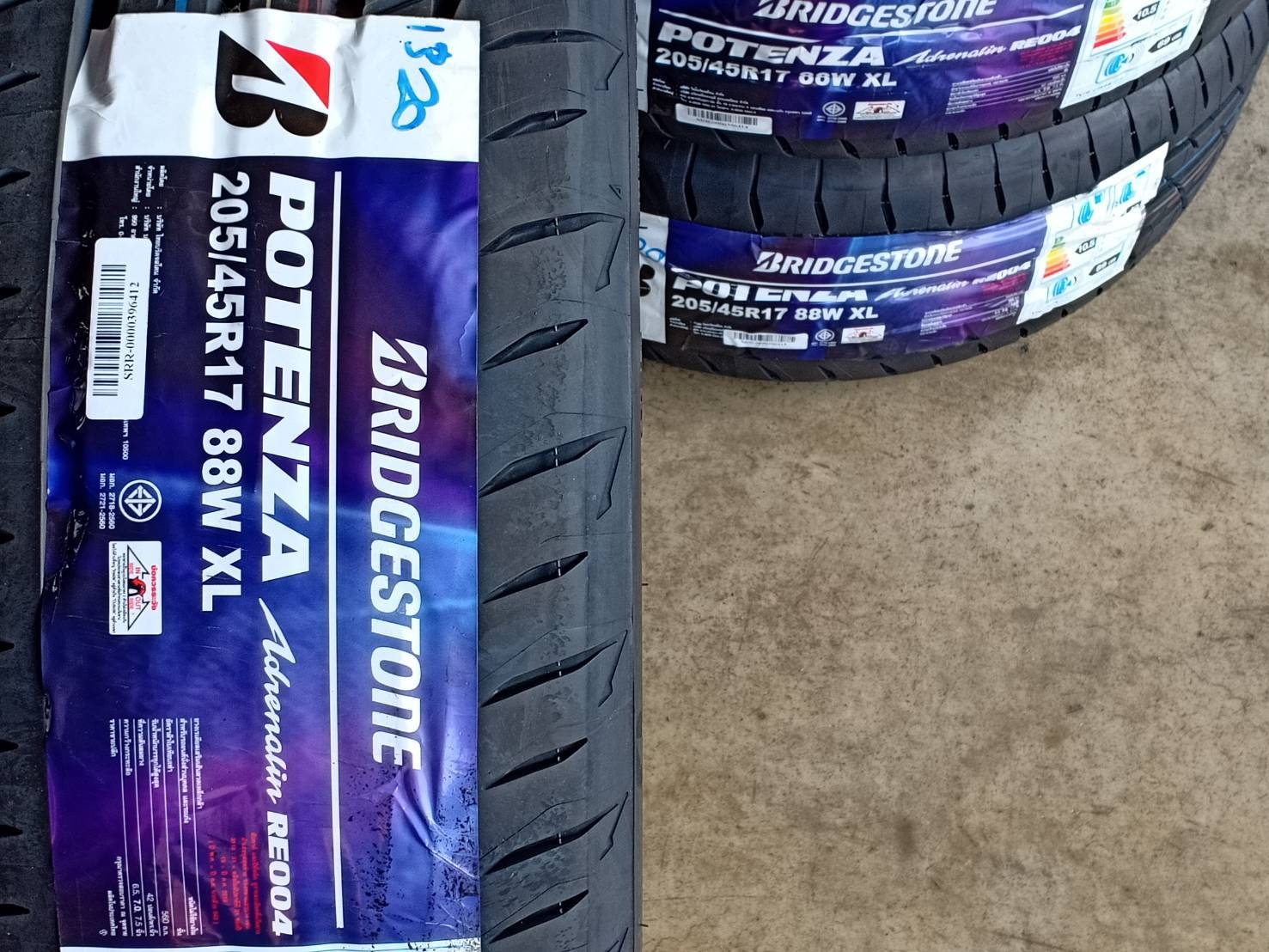 BRIDGESTONE 205/45R17 POTENZA RE004 88W XL MADE IN THAILAND