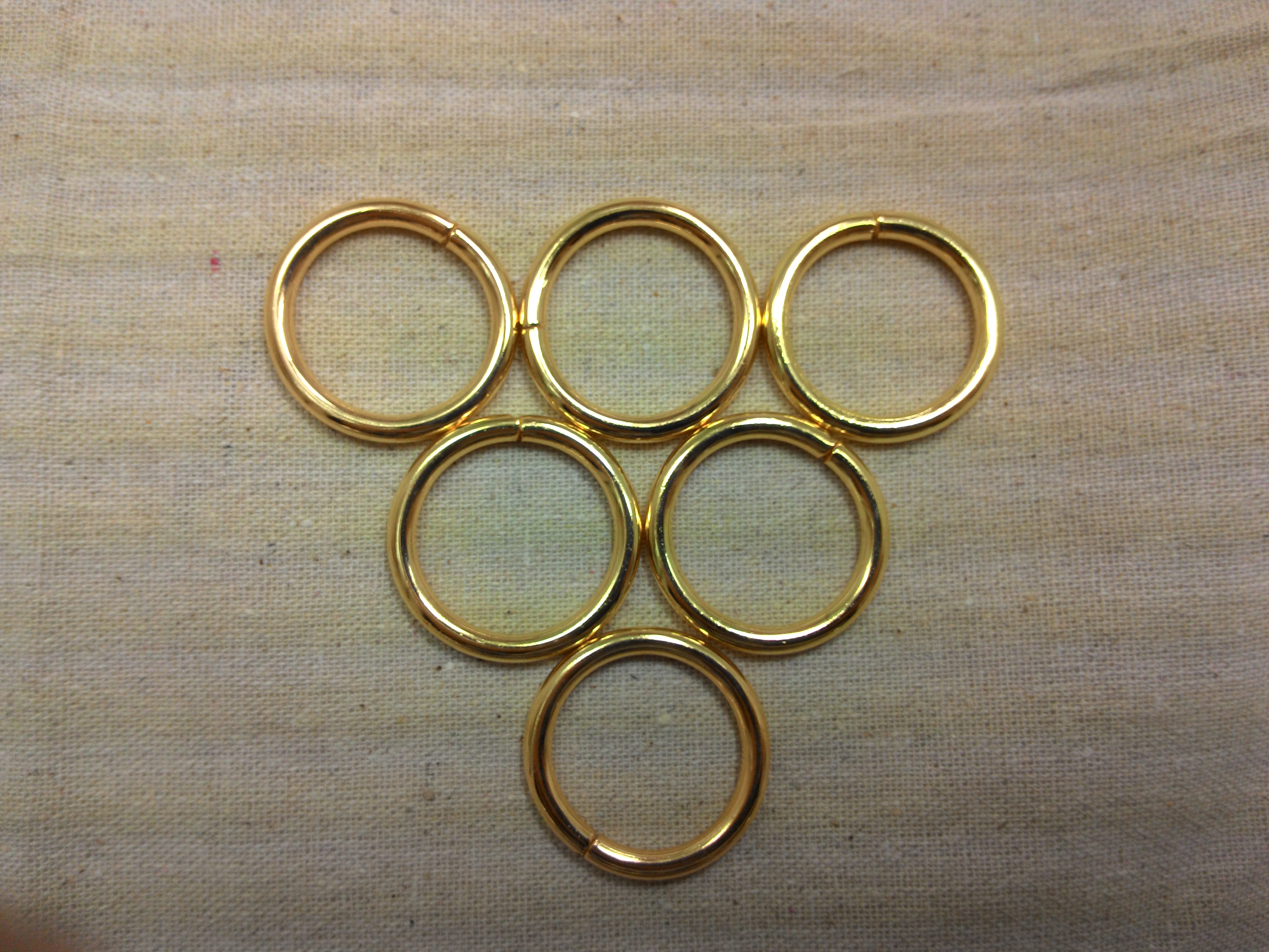 ห่วงกลม1นิ้ว ทอง