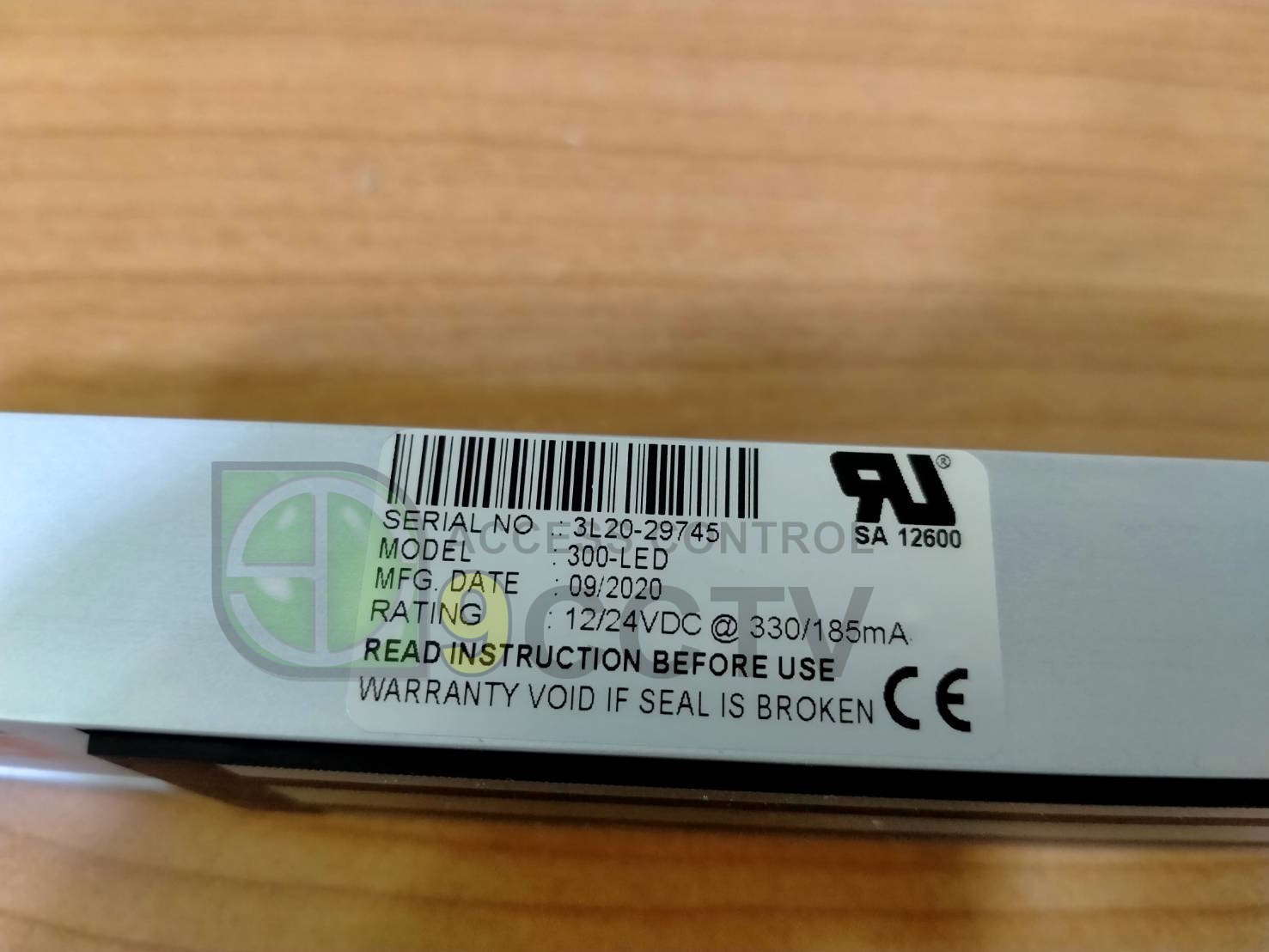 Magnetic lock 300 lbs. (มี LED แสดงสถานะ) + LZ Bracket ยี่ห้อ BEL