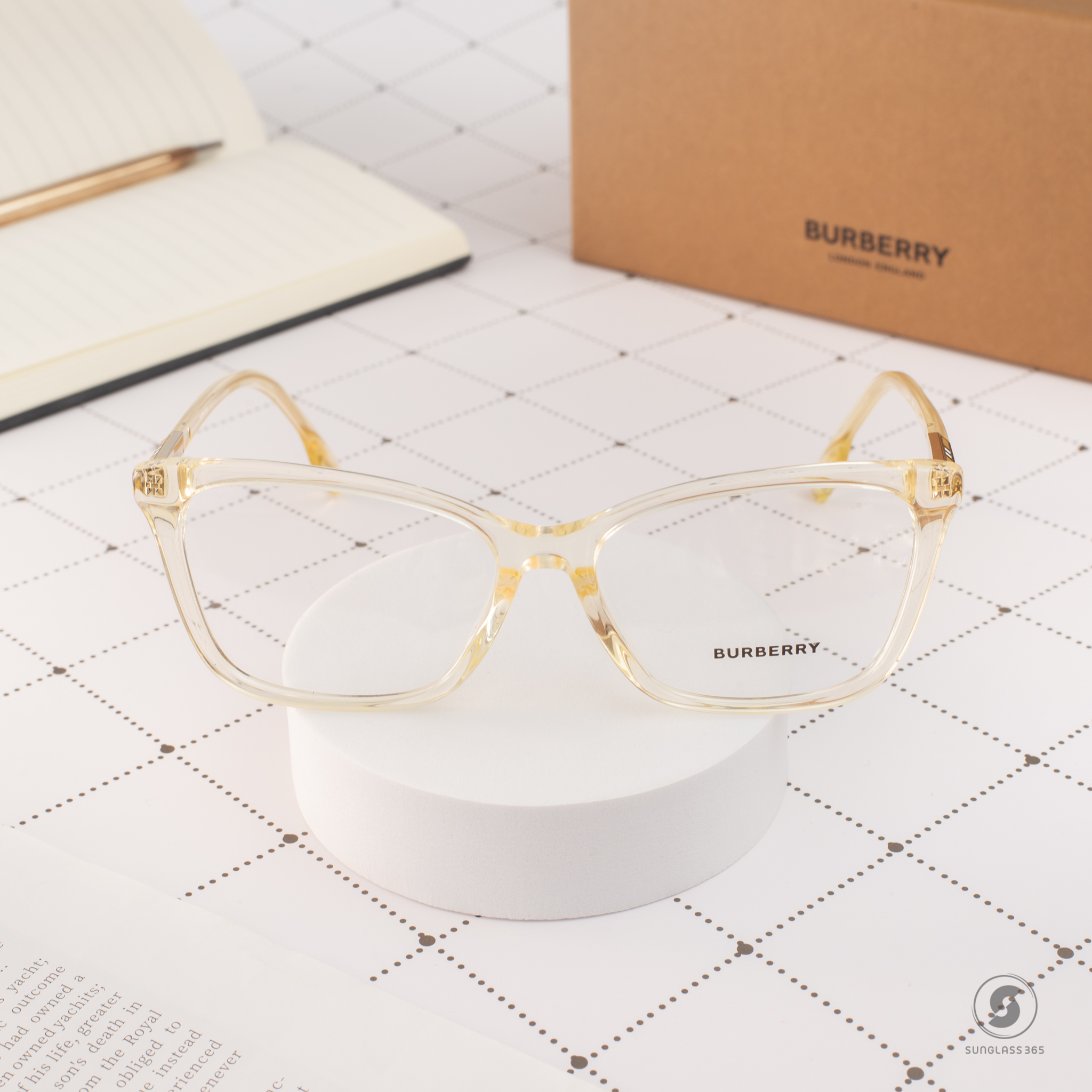 BURBERRY SALLY BE2348F 3852 Yellow