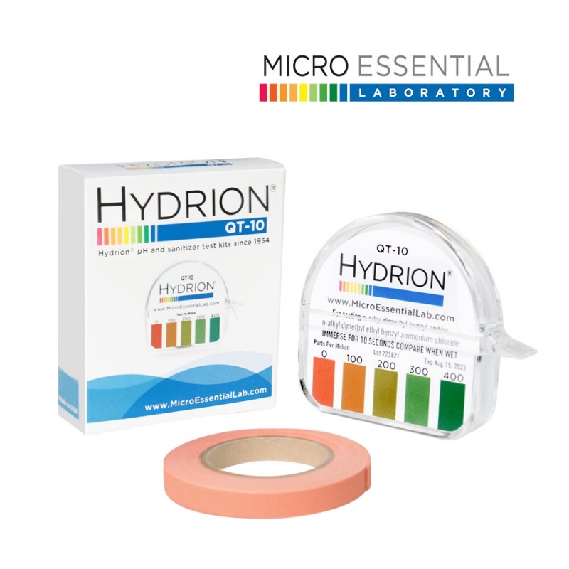 กระดาษวัดค่าน้ำยาฆ่าเชื้อแบบม้วน 0-400 ppm (QT-10)