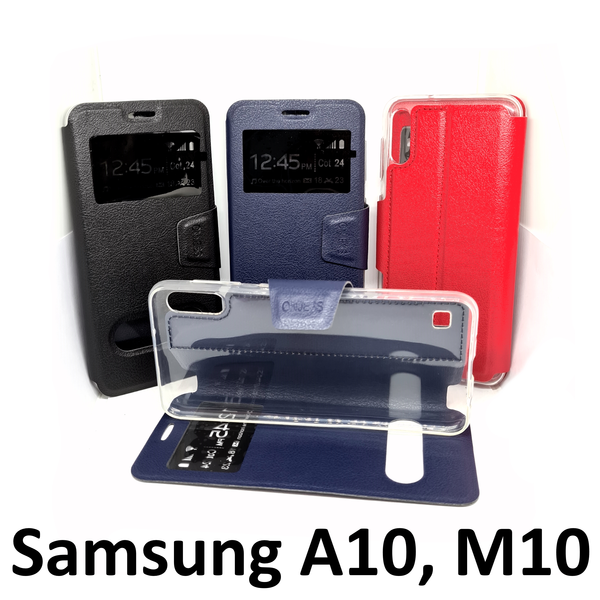 เคสพับ Samsung A10, M10 - เคสฝาพับ โชว์เบอร์ ตั้งได้