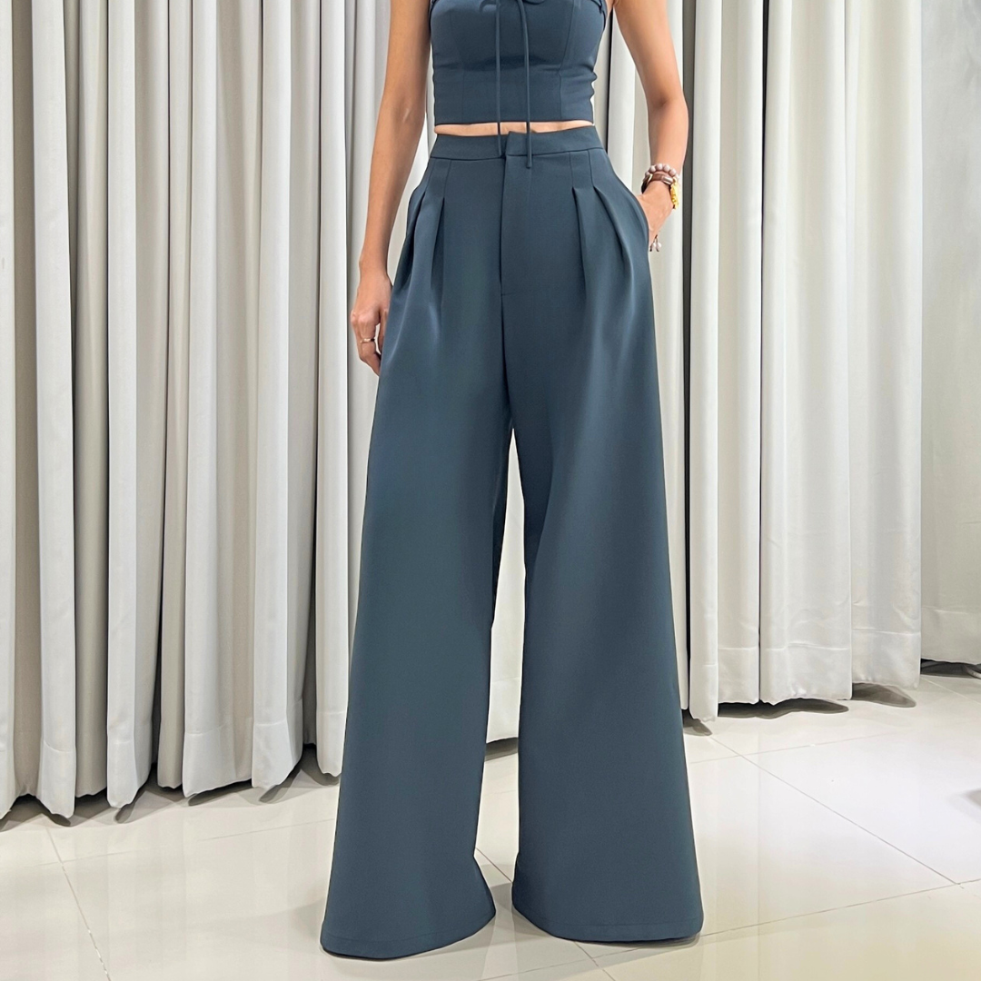 Lism P-037 High-Class Wide Leg Pants กางเกงขากว้างทรงหรู