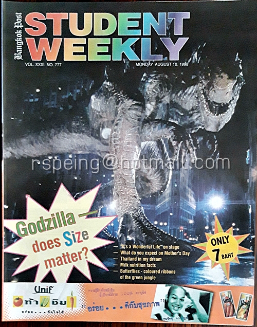 Student Weekly Vol.XXXI No.777 Monday 10 August 1998