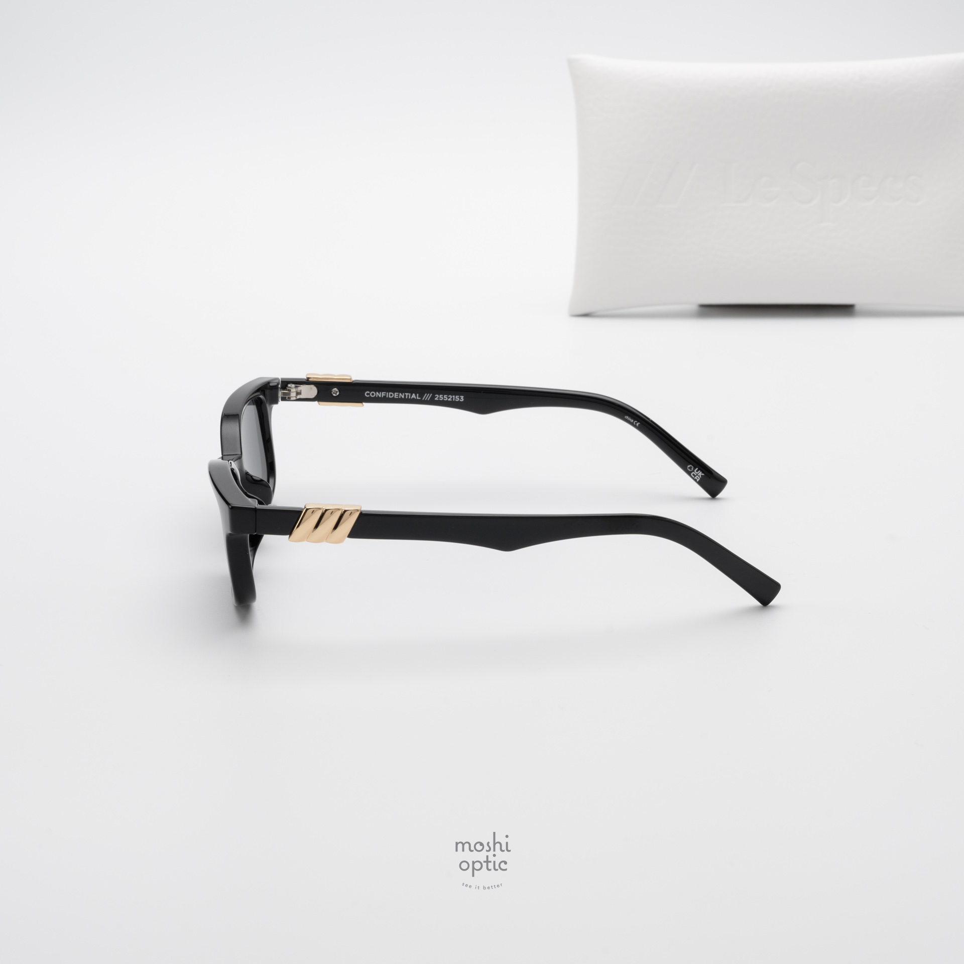 แว่นกันแดด Le Specs LSP2552153 CONFIDENTIAL Black