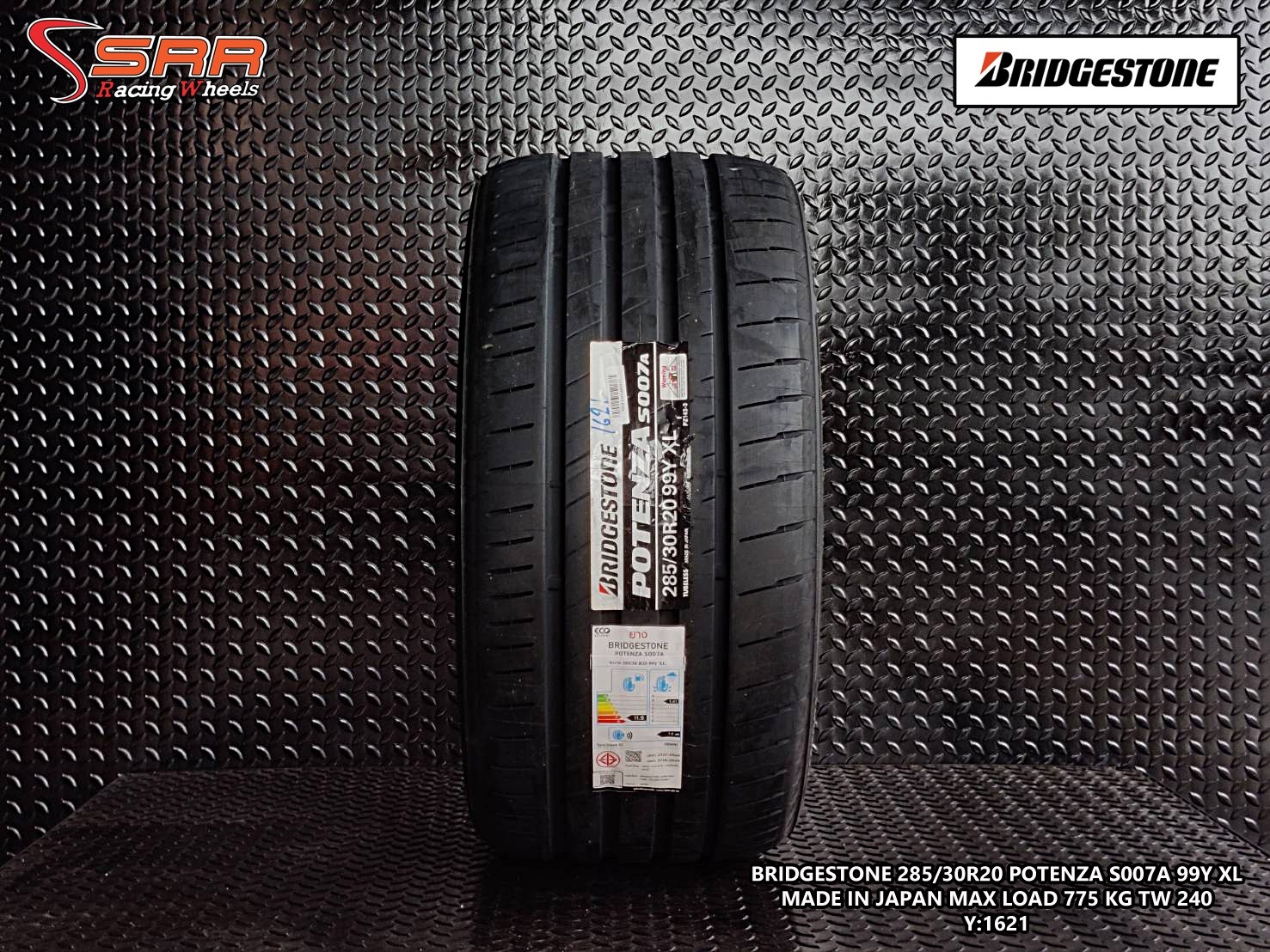 BRIDGESTONE 285/30R20 S007A ปี2021 ราคาถูก