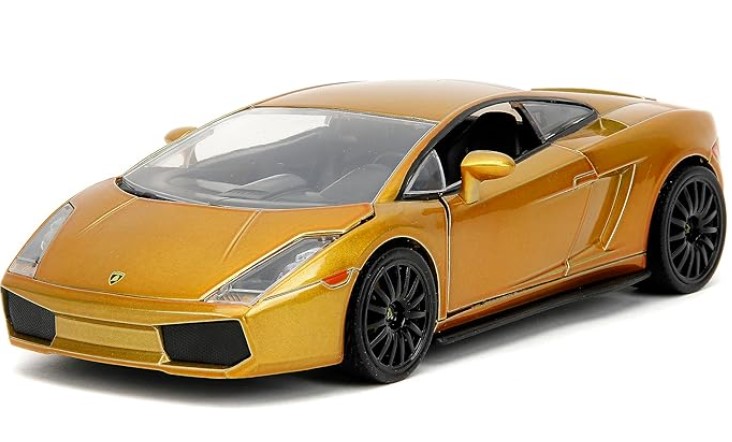พรีออเดอร์ Jada โมเดลรถ โมเดลรถยนต์ ฟาส "Fast" Fast X Gold Lamborghini Gallardo 1:24